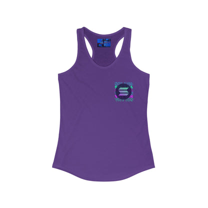 2 - sided Solana Women's Racerback Tank Top by cypherpunkgear – cypherpunkgear.com | Cypherpunk Merch