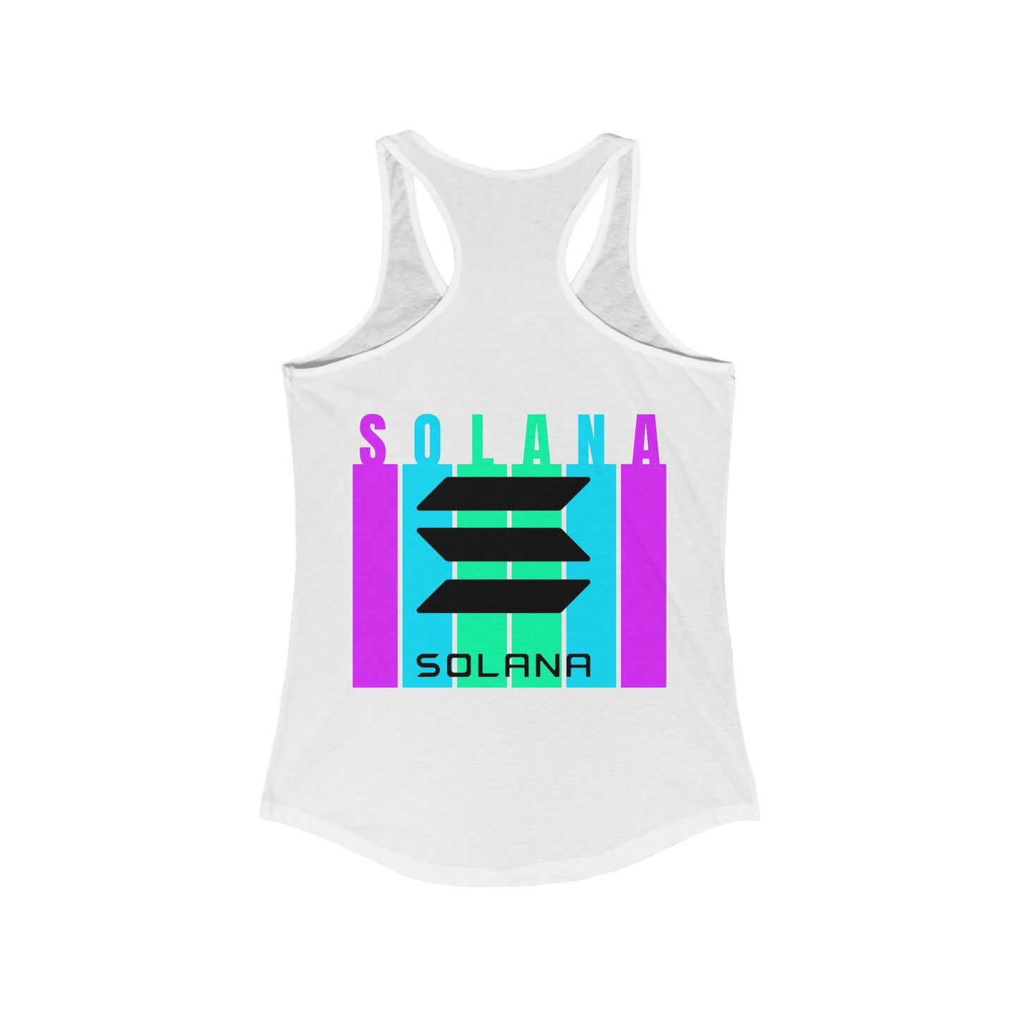 2 - sided Solana Women's Racerback Tank Top by cypherpunkgear – cypherpunkgear.com | Cypherpunk Merch