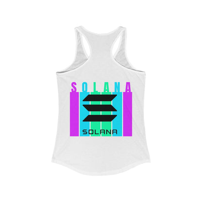 2 - sided Solana Women's Racerback Tank Top by cypherpunkgear – cypherpunkgear.com | Cypherpunk Merch