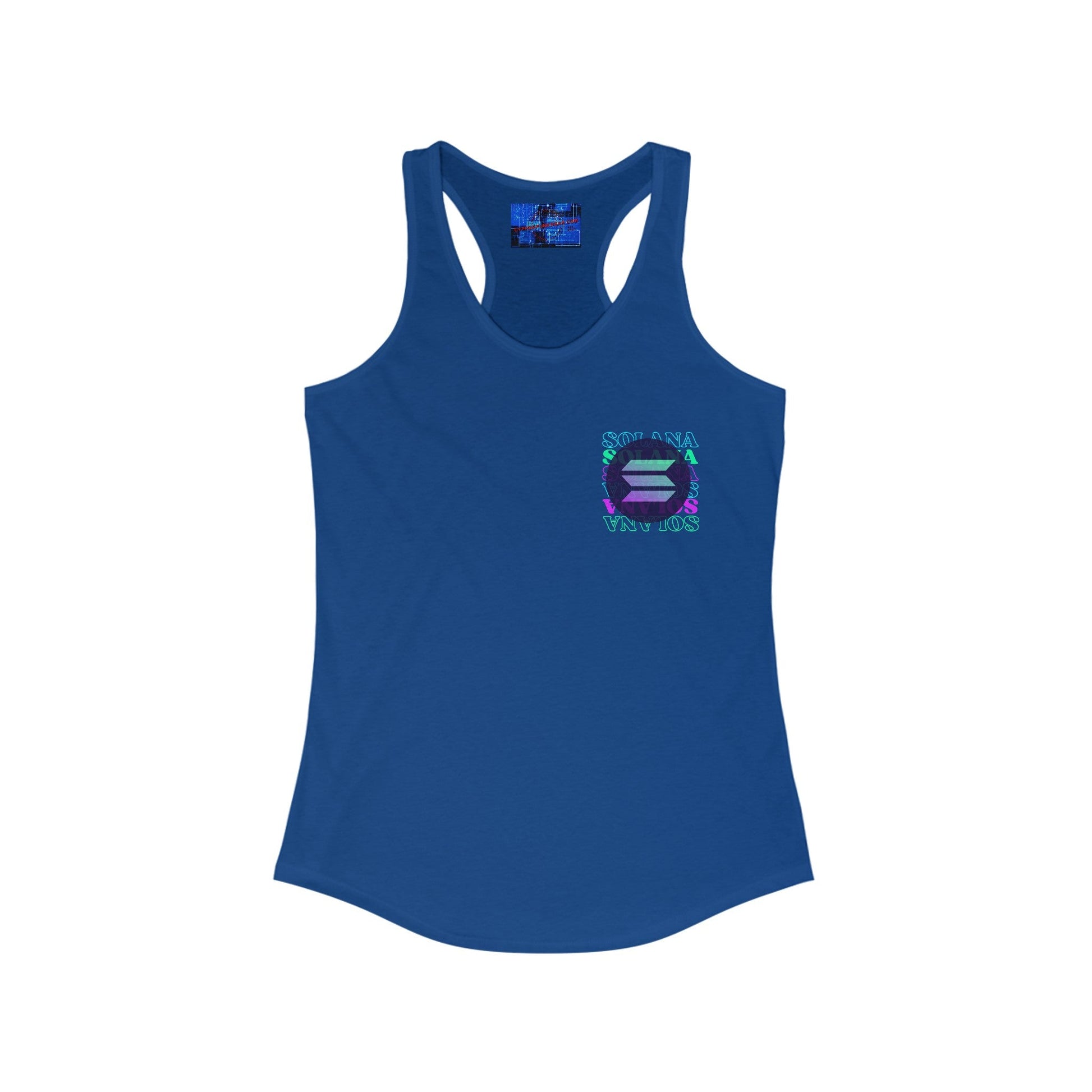 2 - sided Solana Women's Racerback Tank Top by cypherpunkgear – cypherpunkgear.com | Cypherpunk Merch