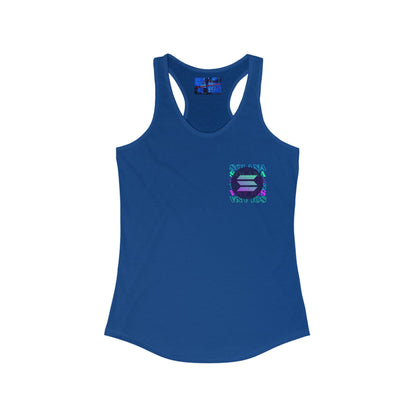2 - sided Solana Women's Racerback Tank Top by cypherpunkgear – cypherpunkgear.com | Cypherpunk Merch