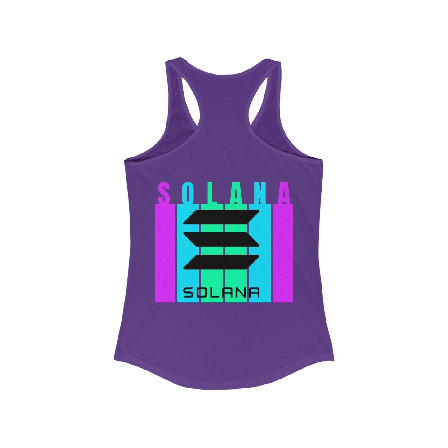 2 - sided Solana Women's Racerback Tank Top by cypherpunkgear – cypherpunkgear.com | Cypherpunk Merch
