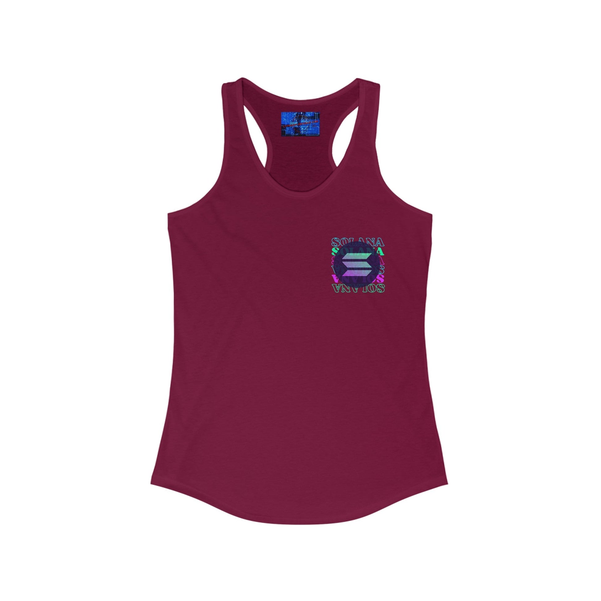 2 - sided Solana Women's Racerback Tank Top by cypherpunkgear – cypherpunkgear.com | Cypherpunk Merch