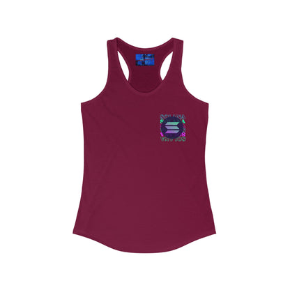 2 - sided Solana Women's Racerback Tank Top by cypherpunkgear – cypherpunkgear.com | Cypherpunk Merch