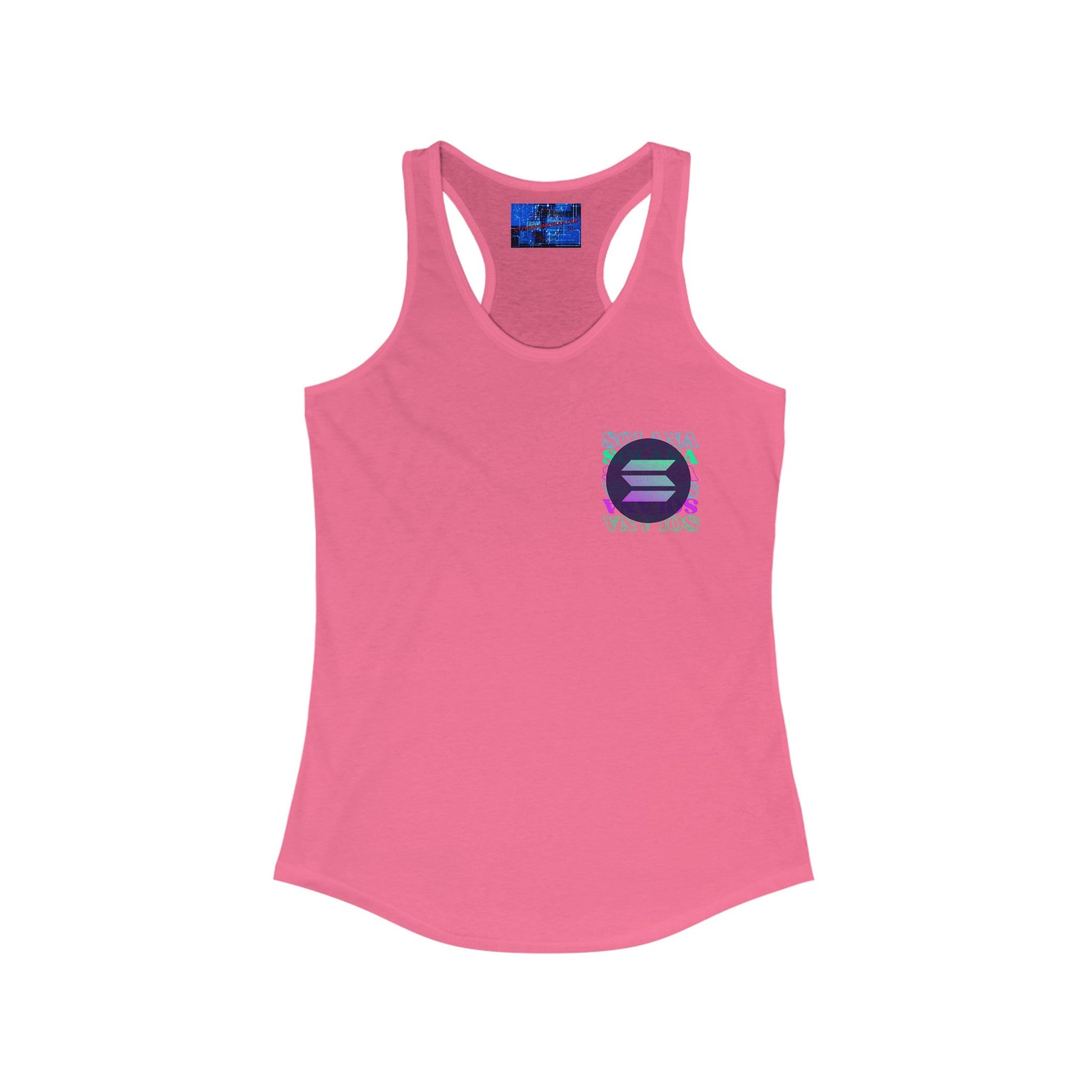 2 - sided Solana Women's Racerback Tank Top by cypherpunkgear – cypherpunkgear.com | Cypherpunk Merch