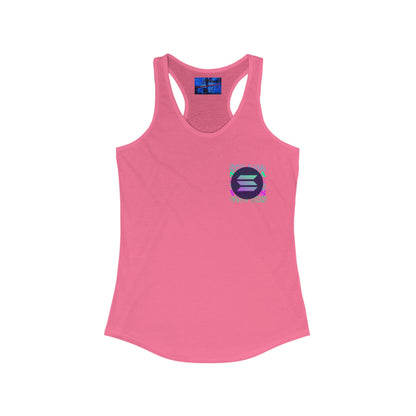 2 - sided Solana Women's Racerback Tank Top by cypherpunkgear – cypherpunkgear.com | Cypherpunk Merch