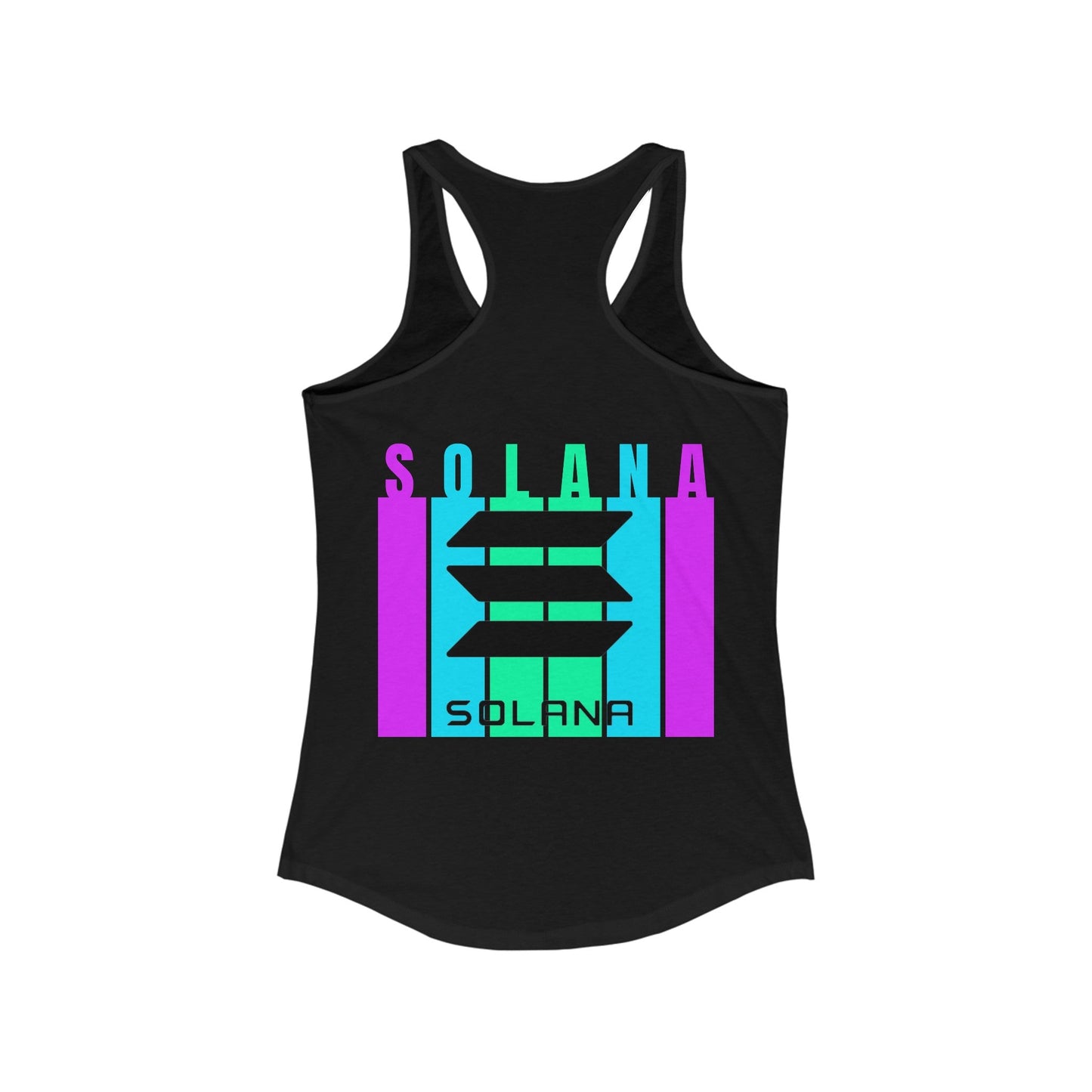 2 - sided Solana Women's Racerback Tank Top by cypherpunkgear – cypherpunkgear.com | Cypherpunk Merch