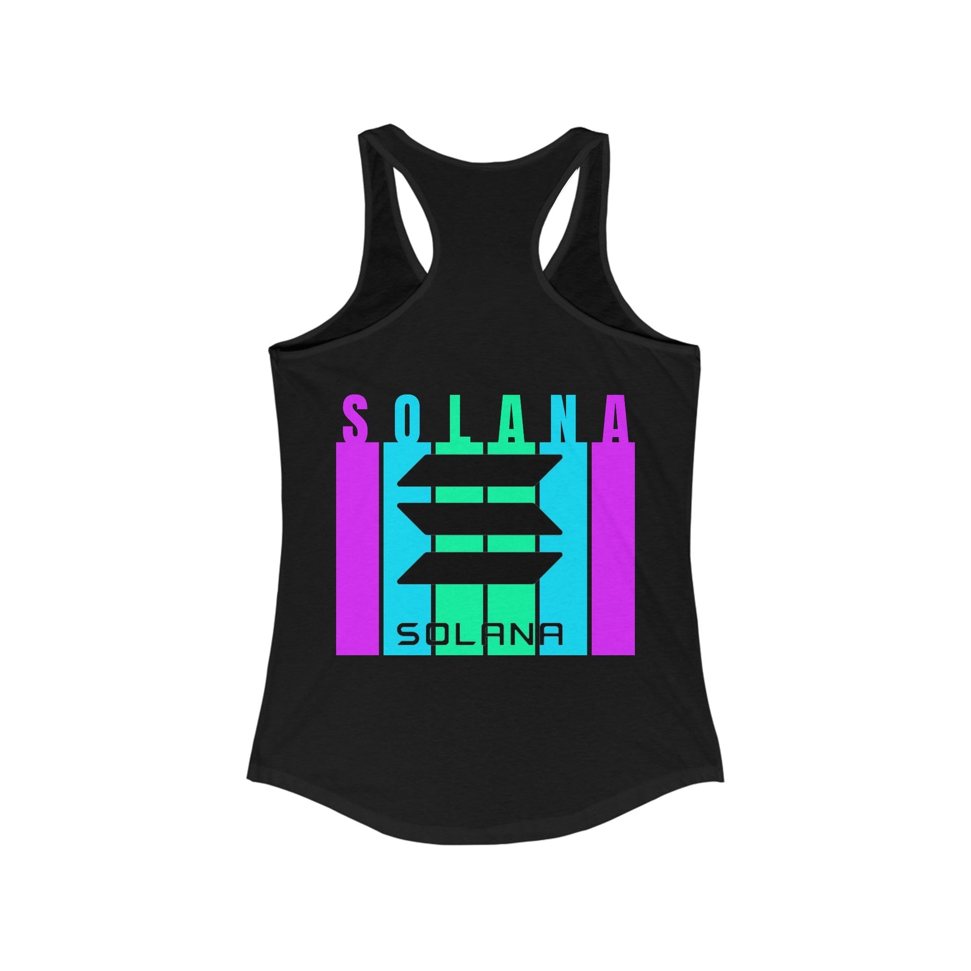 2 - sided Solana Women's Racerback Tank Top by cypherpunkgear – cypherpunkgear.com | Cypherpunk Merch