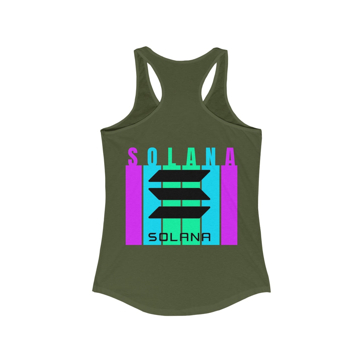 2 - sided Solana Women's Racerback Tank Top by cypherpunkgear – cypherpunkgear.com | Cypherpunk Merch
