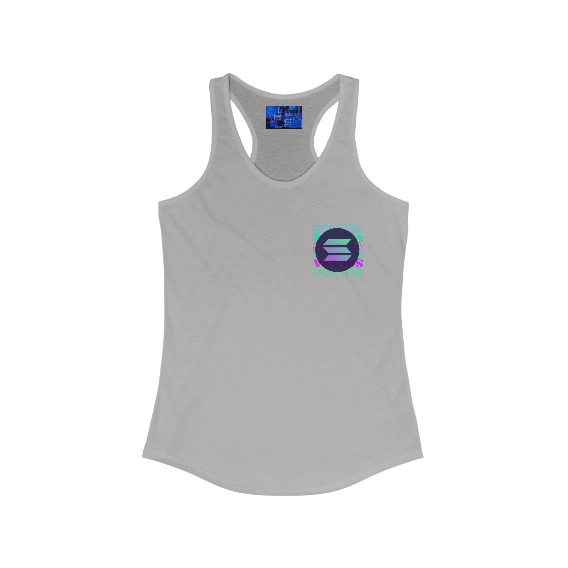 2 - sided Solana Women's Racerback Tank Top by cypherpunkgear – cypherpunkgear.com | Cypherpunk Merch