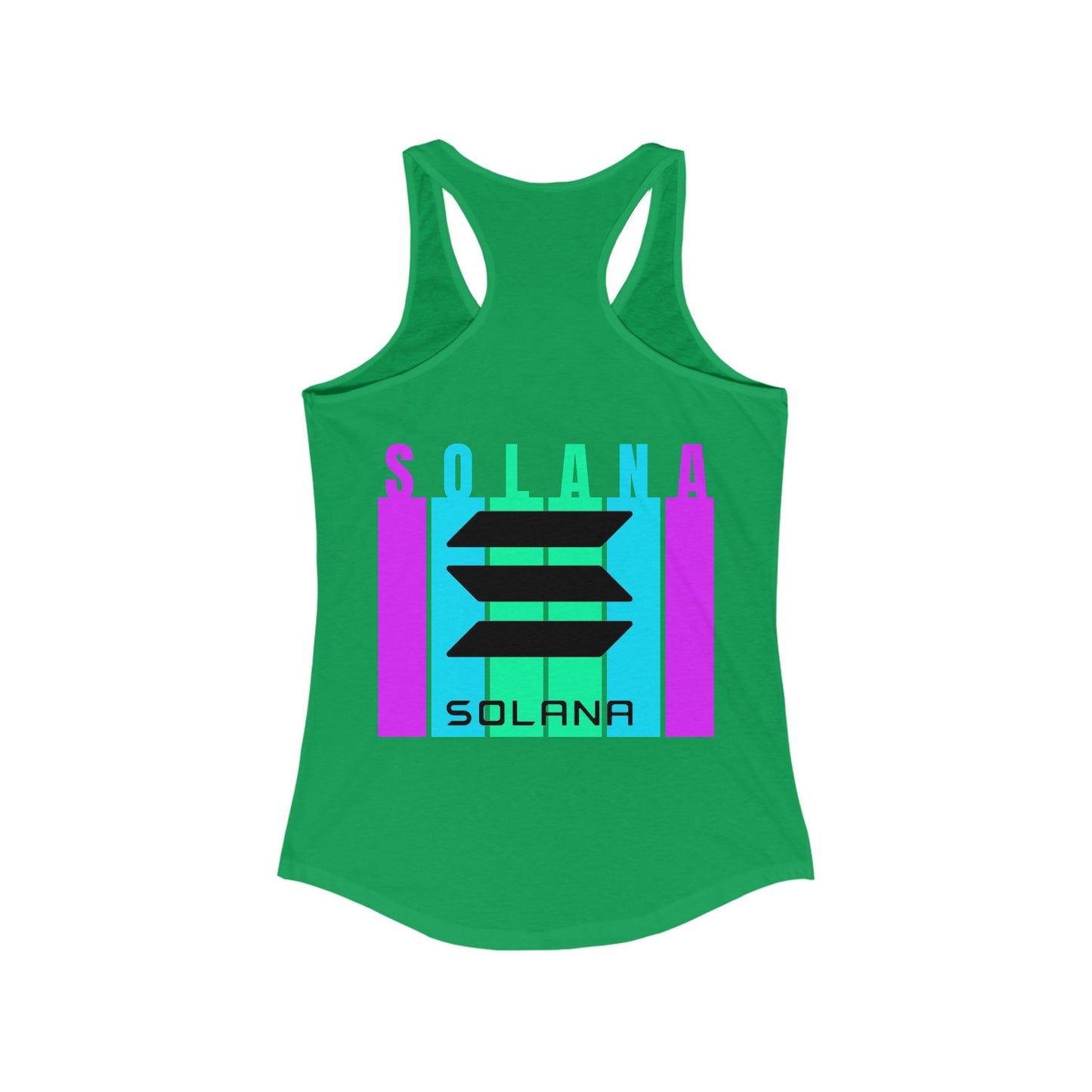 2 - sided Solana Women's Racerback Tank Top by cypherpunkgear – cypherpunkgear.com | Cypherpunk Merch