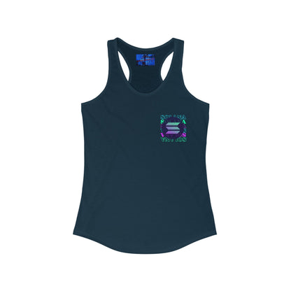 2 - sided Solana Women's Racerback Tank Top by cypherpunkgear – cypherpunkgear.com | Cypherpunk Merch