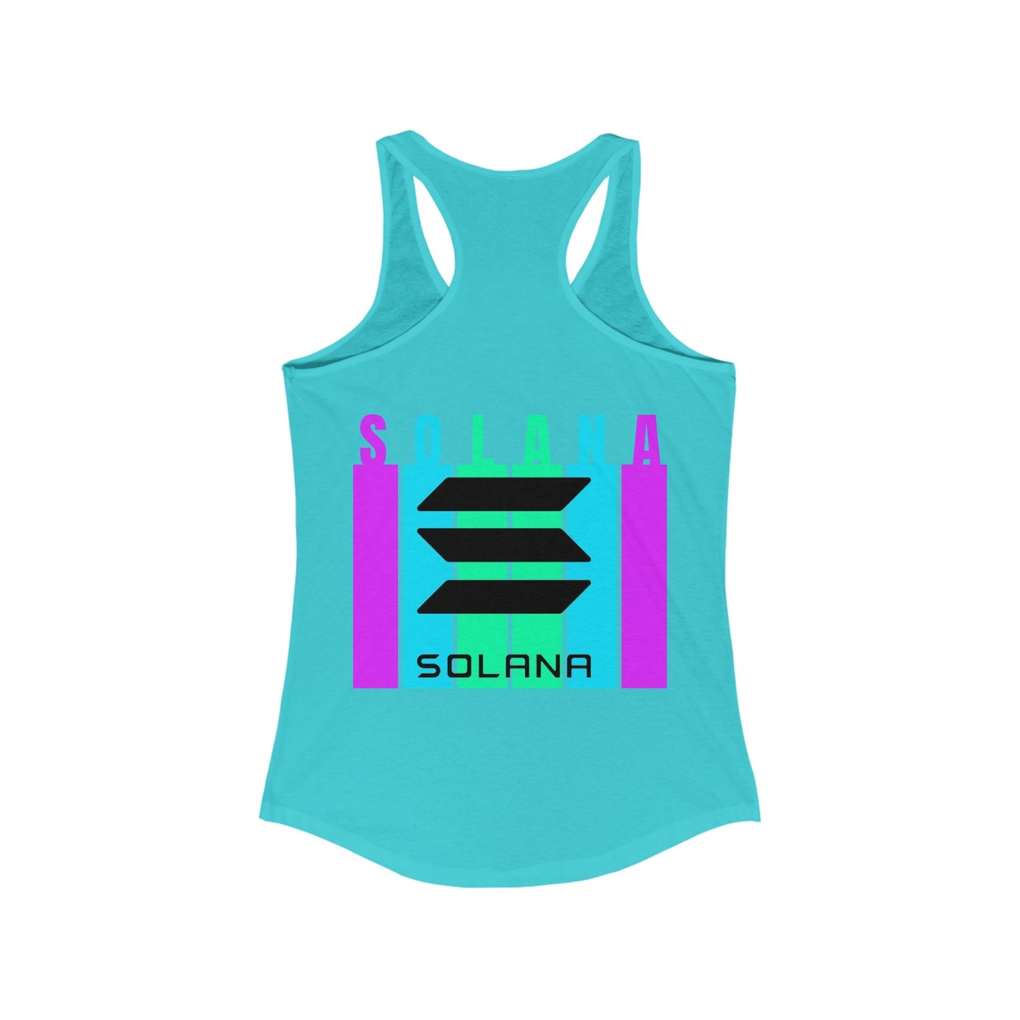 2 - sided Solana Women's Racerback Tank Top by cypherpunkgear – cypherpunkgear.com | Cypherpunk Merch