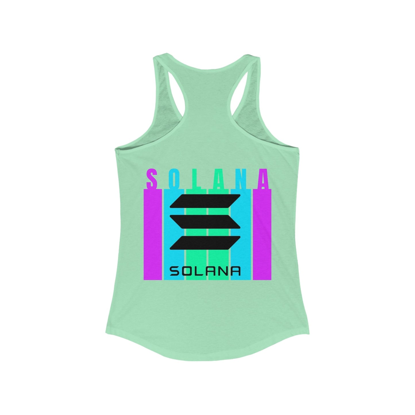 2 - sided Solana Women's Racerback Tank Top by cypherpunkgear – cypherpunkgear.com | Cypherpunk Merch