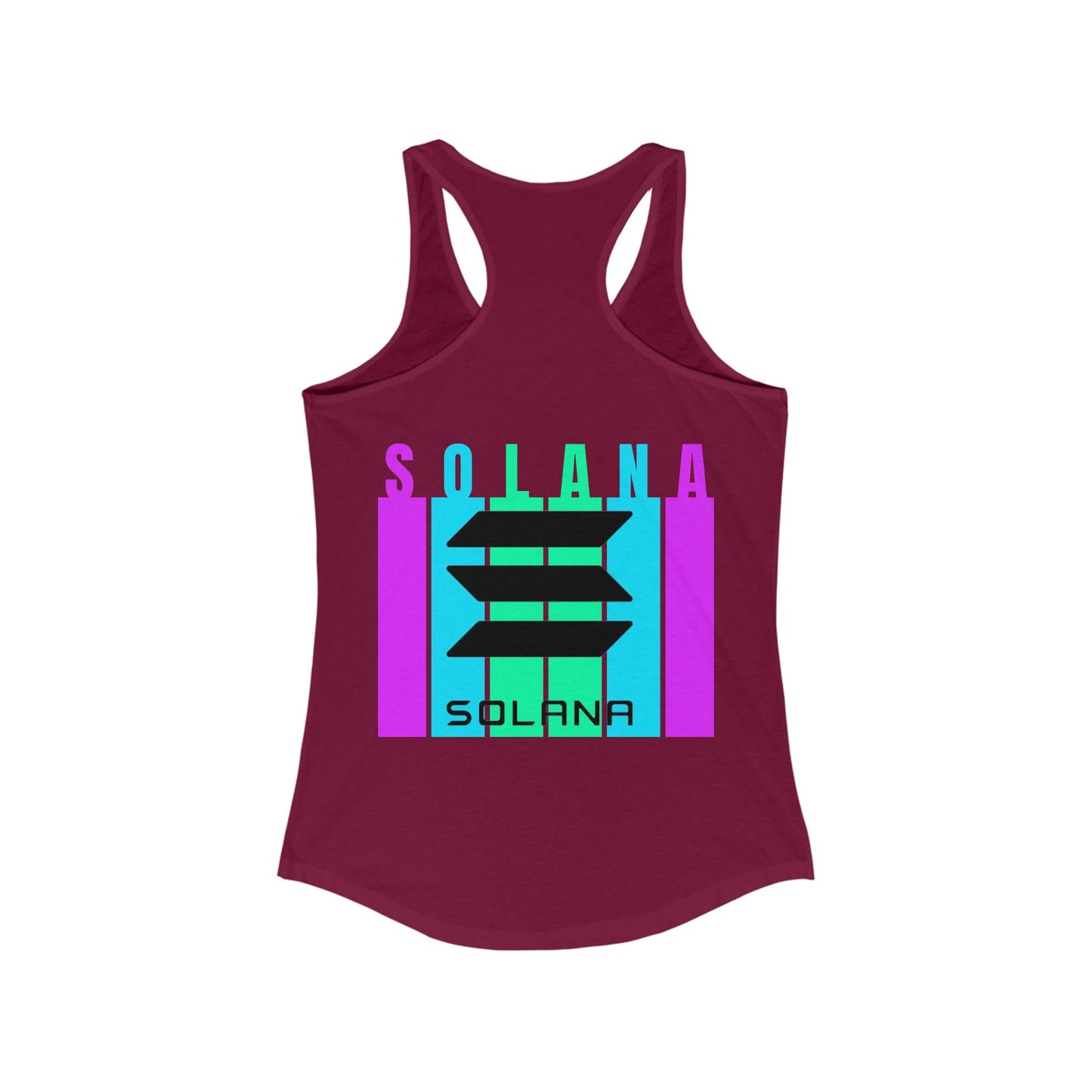 2 - sided Solana Women's Racerback Tank Top by cypherpunkgear – cypherpunkgear.com | Cypherpunk Merch