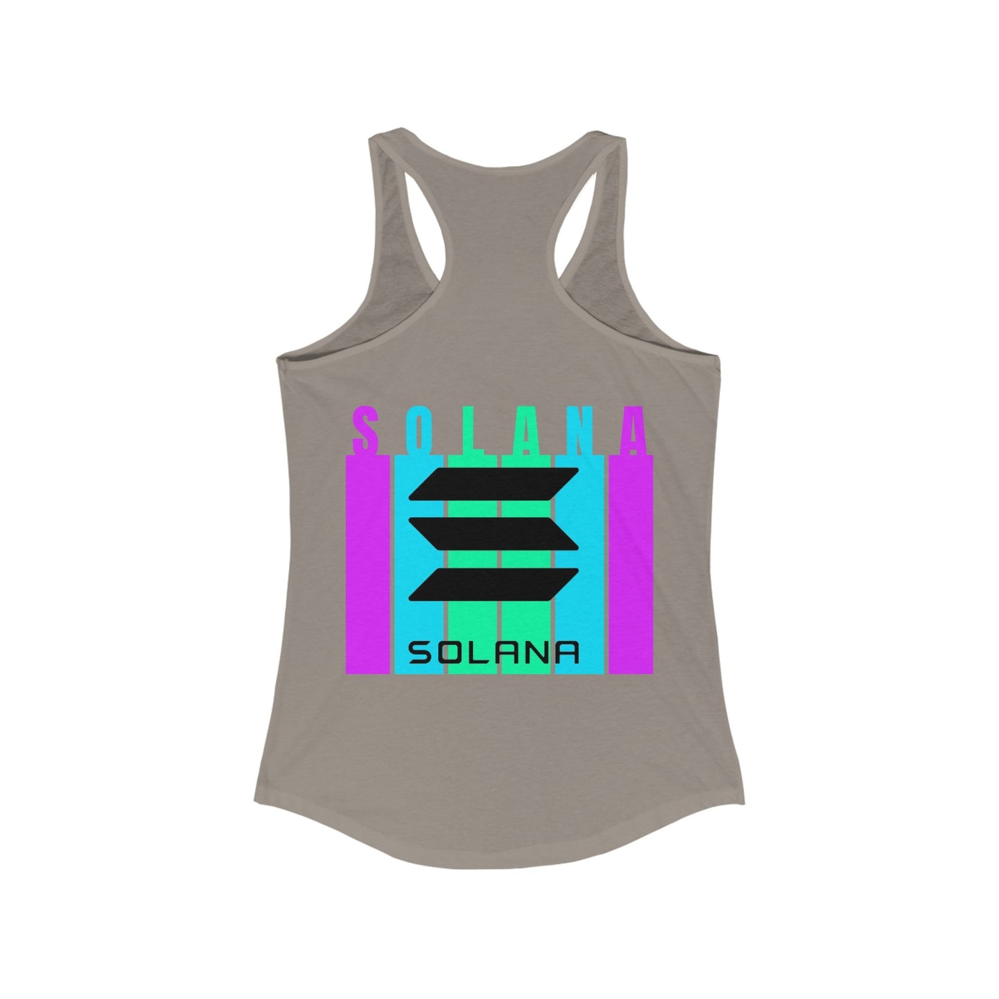 2 - sided Solana Women's Racerback Tank Top by cypherpunkgear – cypherpunkgear.com | Cypherpunk Merch