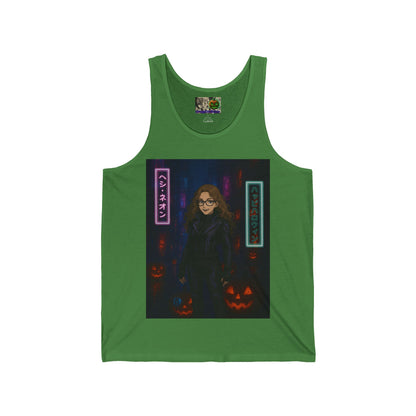 Hethyr Neon Unisex Jersey Tank Top by CreepyCrafts.boo