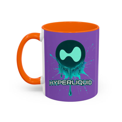 HYPE Drip Light Purple Accent Mug by cypherpunkgear.com
