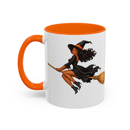 Velvet Vex White Accent Mug by CreepyCrafts.boo