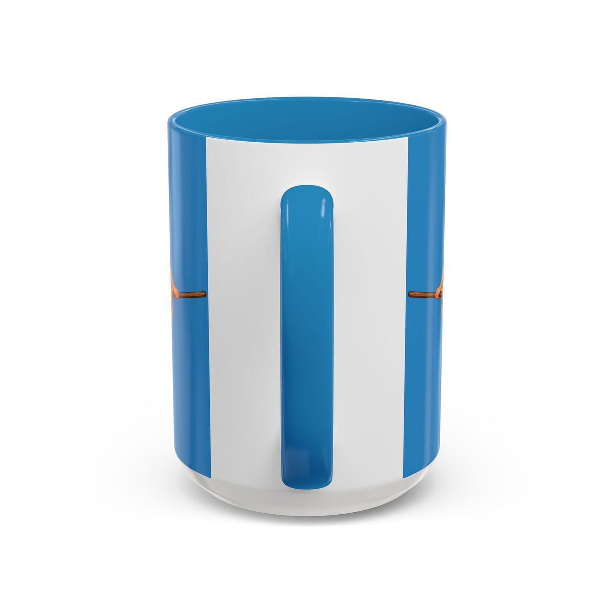 Hazel Hex Blue Accent Mug by CreepyCrafts.boo