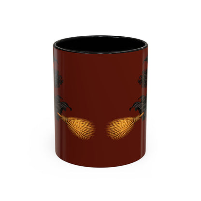 Velvet Vex Brown Accent Mug by CreepyCrafts.boo
