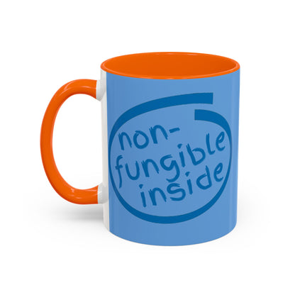 Non-Fungible Inside Light Blue Accent Mug by cypherpunkgear.com
