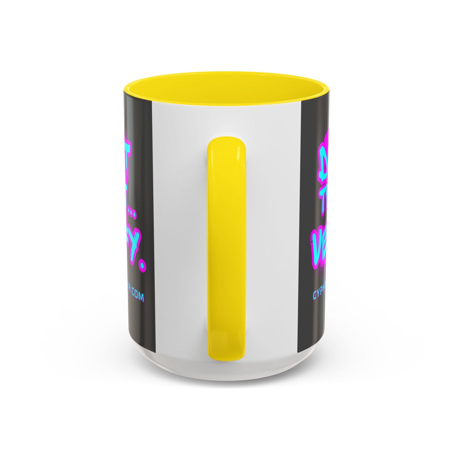 Don't Trust...Verify. Grey Accent Mug by cypherpunkgear.com