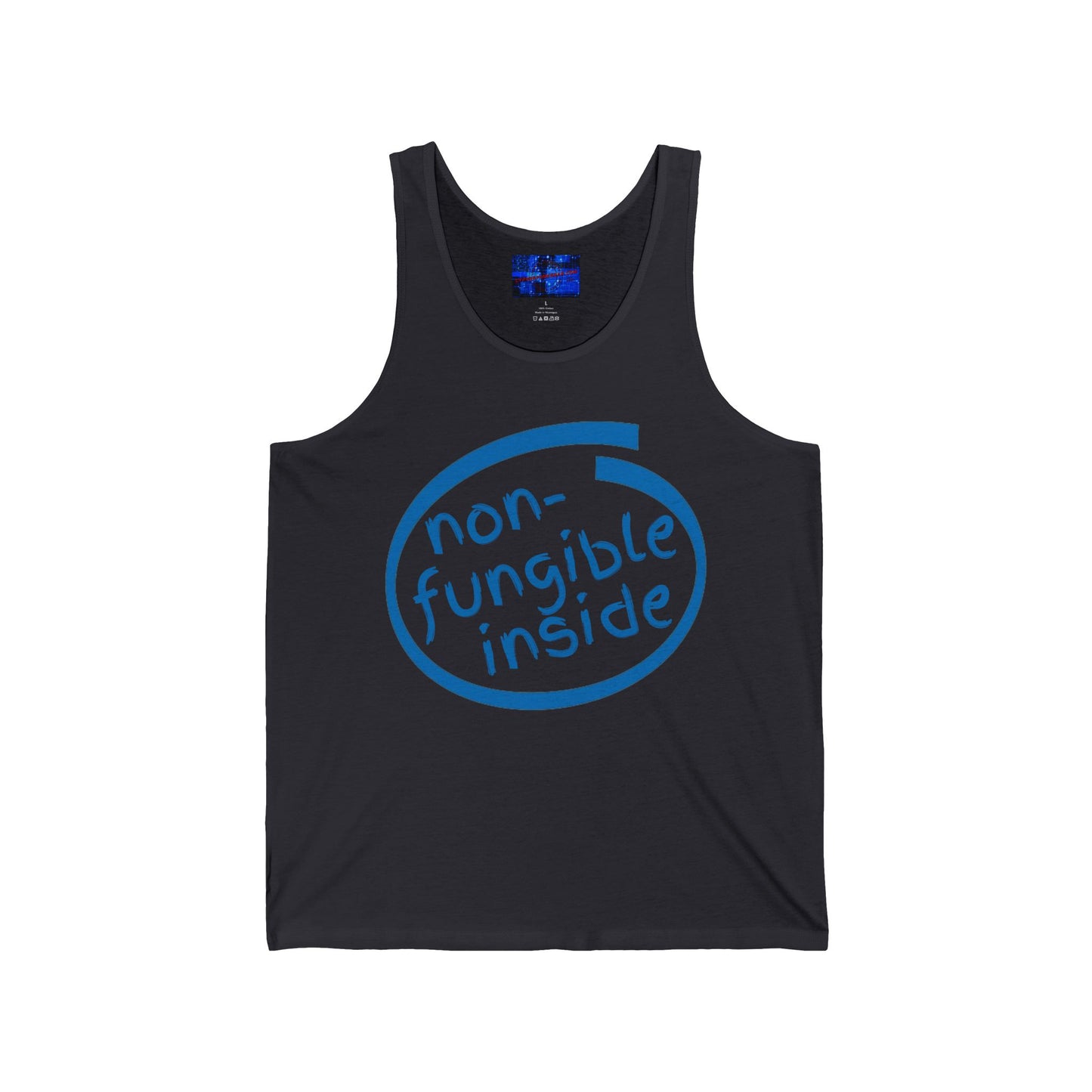 Non-Fungible Inside Unisex Jersey Tank Top by cypherpunkgear.com