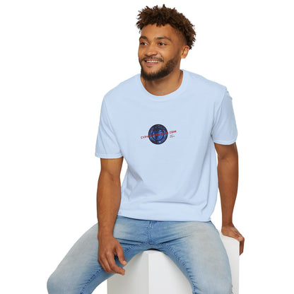 2-sided, cypherpunkgear.com logo Light colors Unisex T-Shirt by cypherpunkgear.com