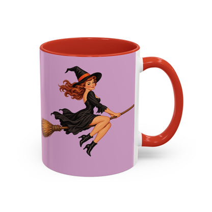 Hazel Hex Pink Accent Mug by CreepyCrafts.boo