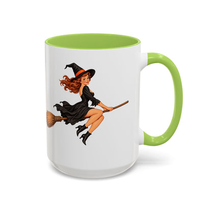 Hazel Hex White Accent Mug by CreepyCrafts.boo