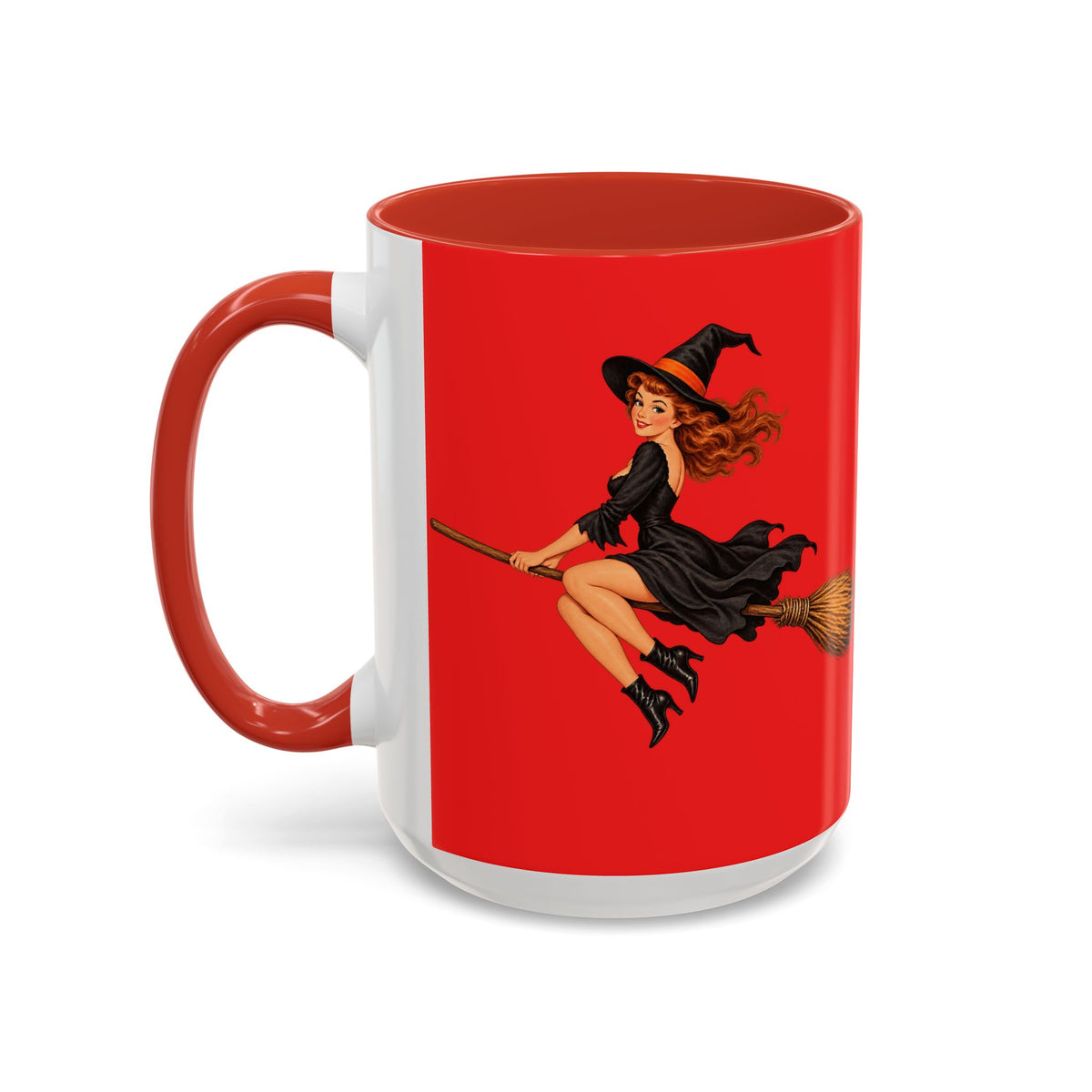 Hazel Hex Red Accent Mug by CreepyCrafts.boo