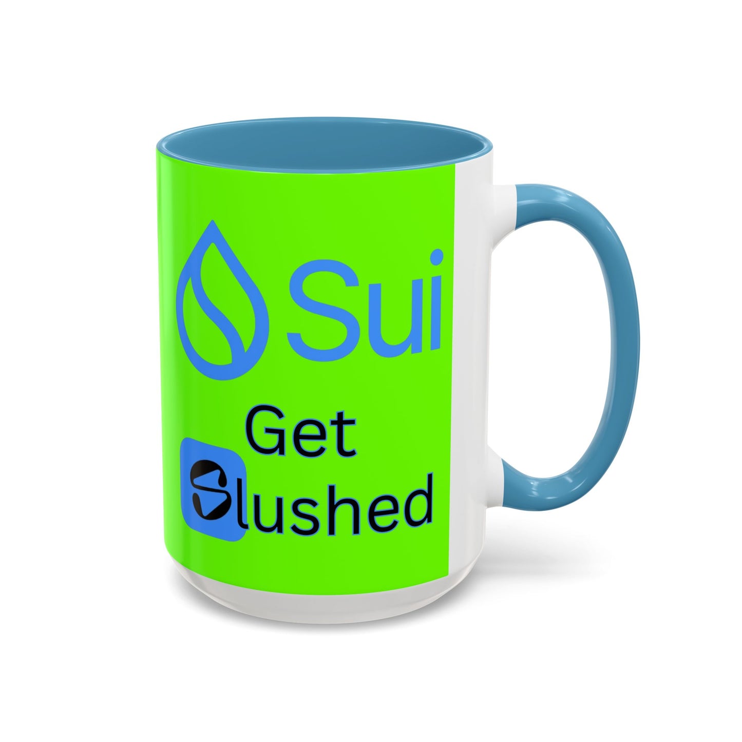 Sui: Get Slushed Green Accent Mug by cypherpunkgear.com