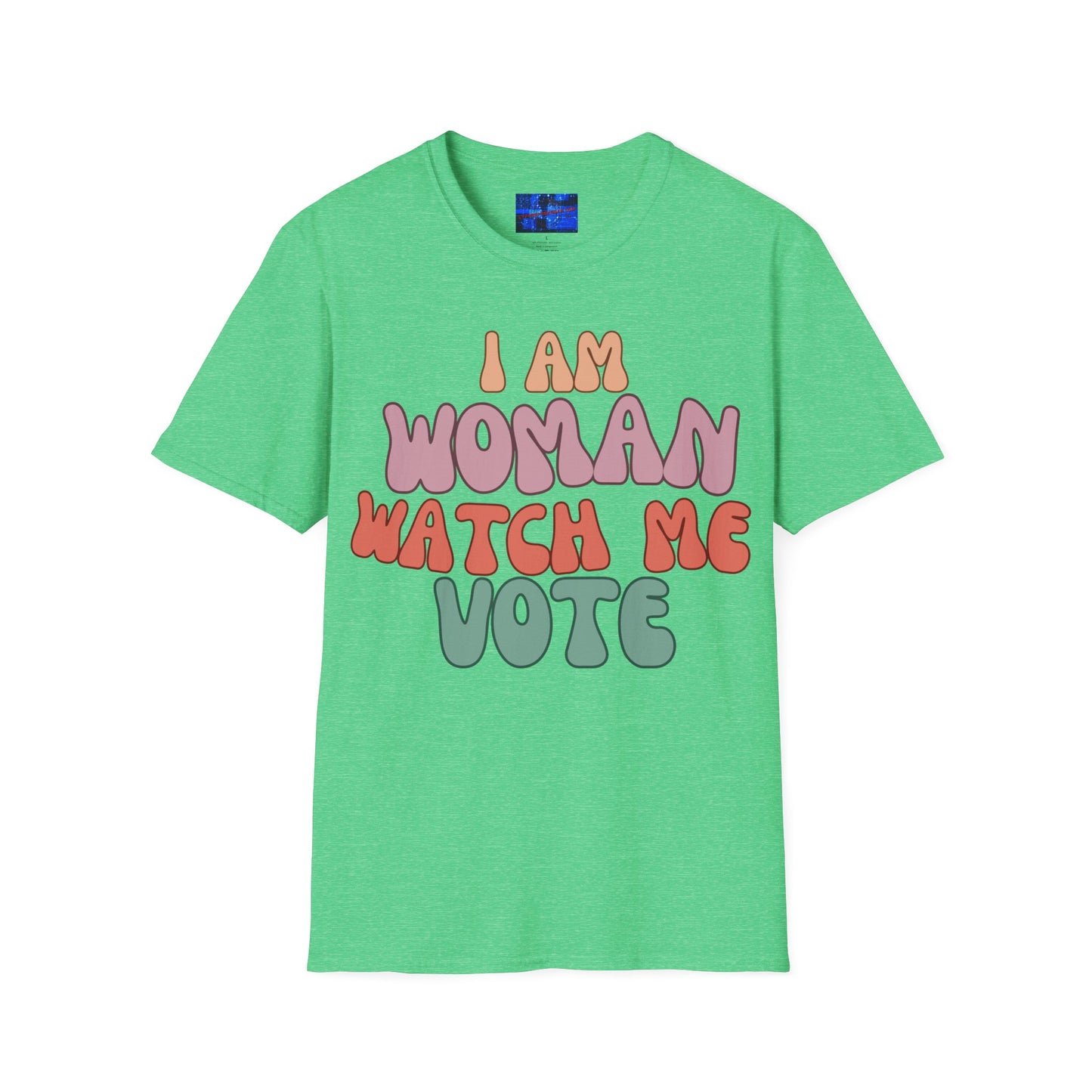 I Am Woman Watch Me Vote DKcolors Unisex T-Shirt by cypherpunkgear.com
