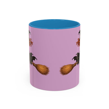 Hazel Hex Pink Accent Mug by CreepyCrafts.boo