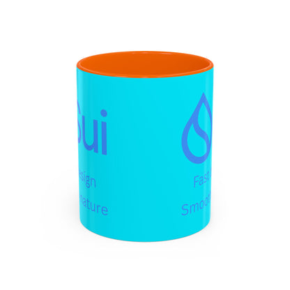 SUI Light Blue Accent Mug by cypherpunkgear.com