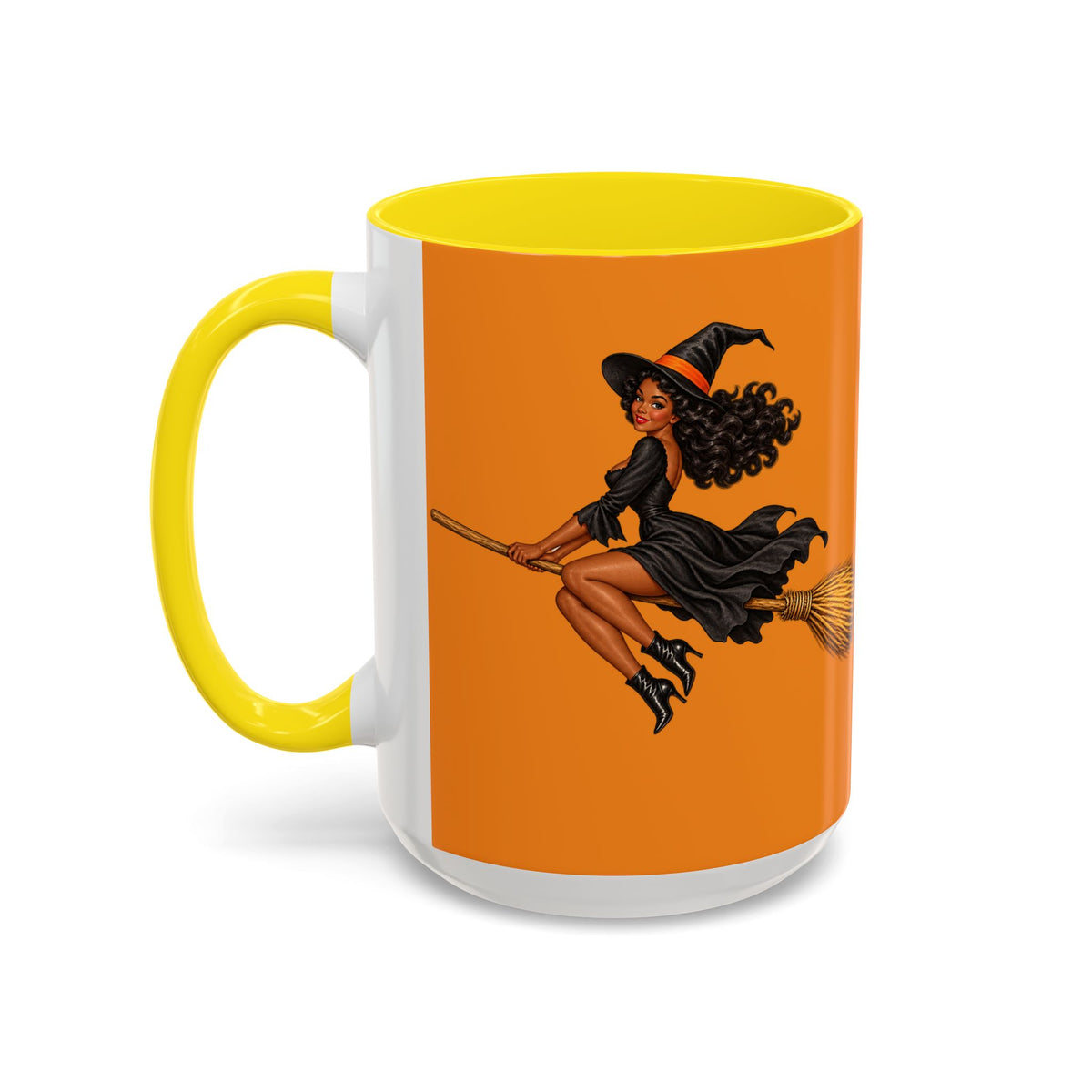 Velvet Vex Orange Accent Mug by CreepyCrafts.boo