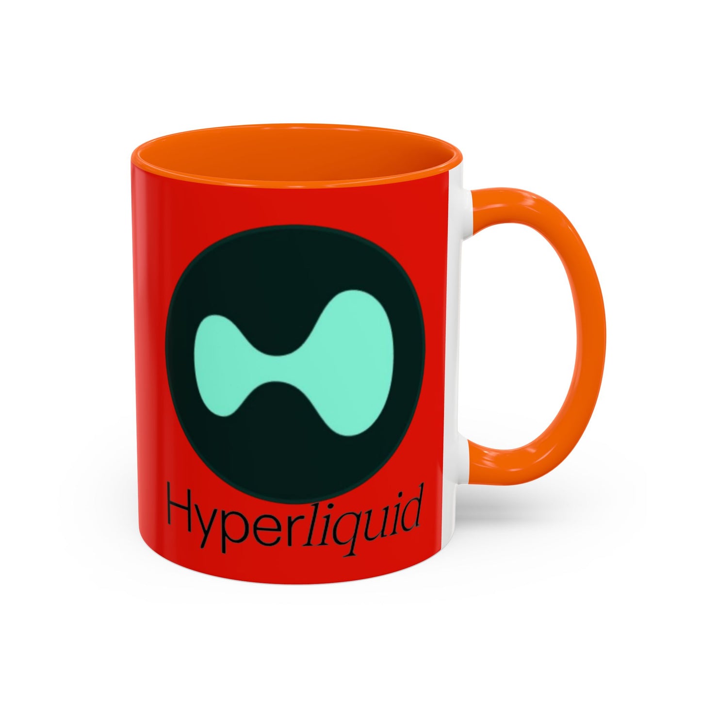 Hyperliquid Black font Red Accent Mug by cypherpunkgear.com