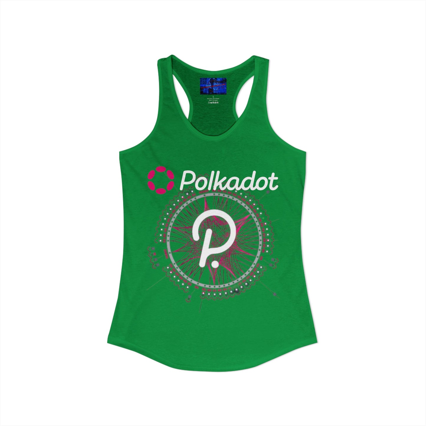 Polkadot (DOT) Women's Racerback Tank Top by cypherpunkgear.com