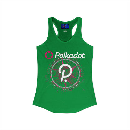 Polkadot (DOT) Women's Racerback Tank Top by cypherpunkgear.com