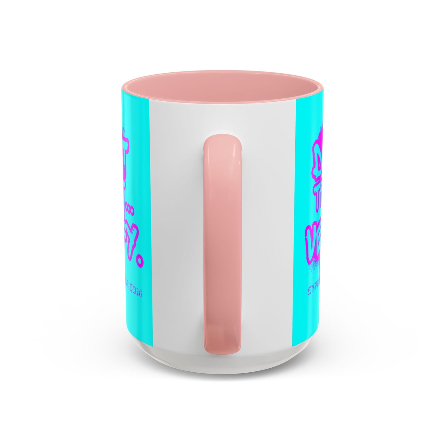Don't Trust...Verify. Cyan Accent Mug by cypherpunkgear.com