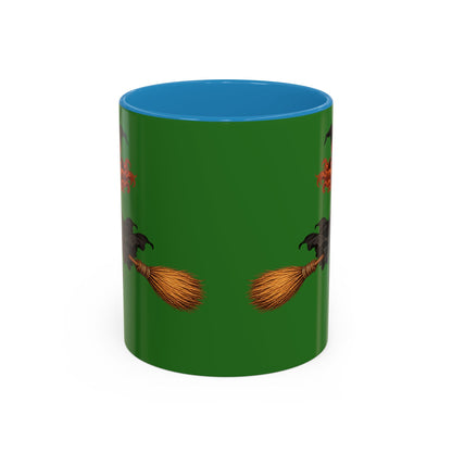 Hazel Hex Green Accent Mug by CreepyCrafts.boo