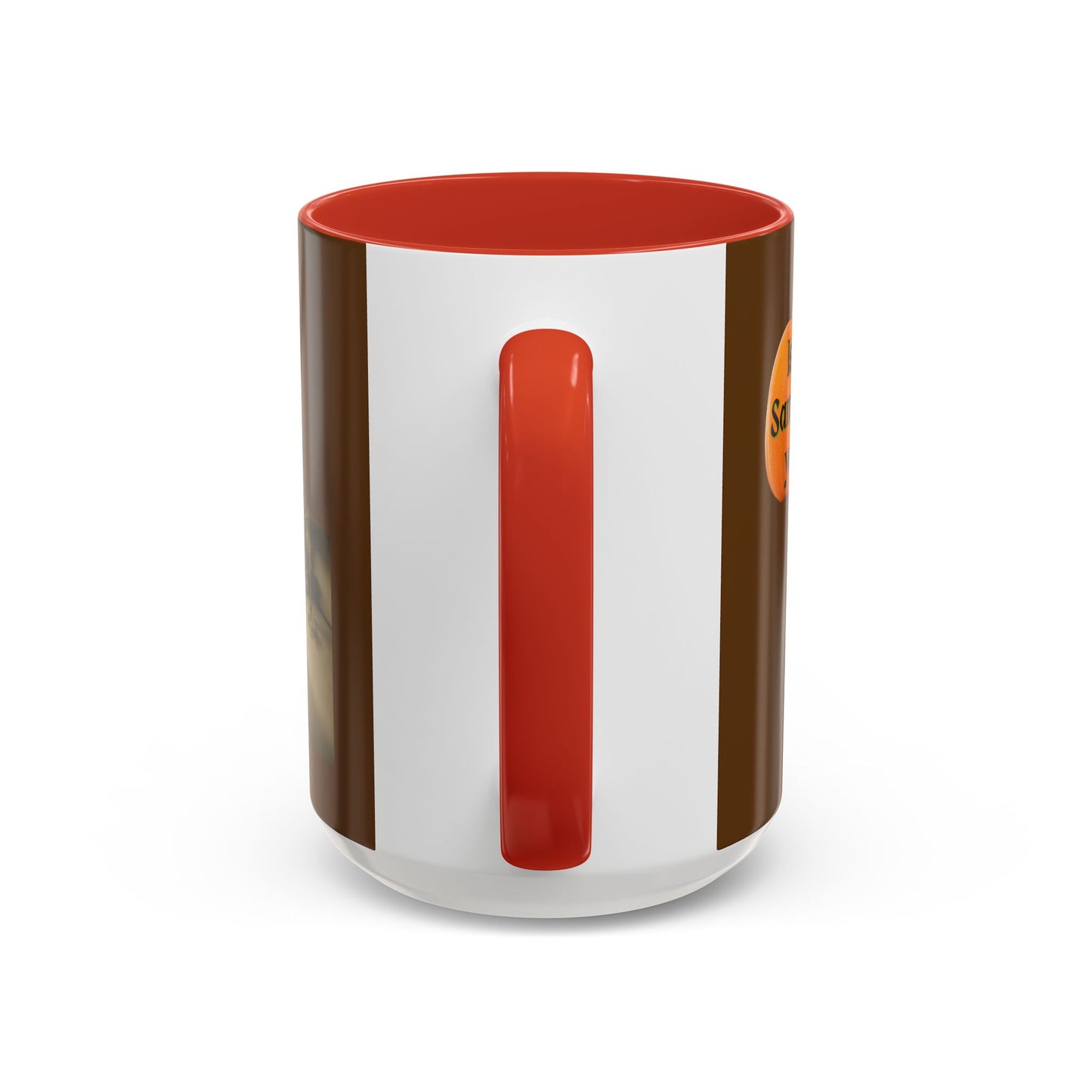 Is it Samhain yet? Skeleton's Pumpkin Brown Accent Mug by CreepyCrafts.boo