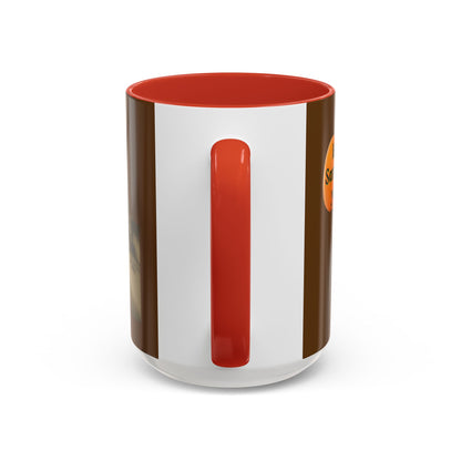 Is it Samhain yet? Skeleton's Pumpkin Brown Accent Mug by CreepyCrafts.boo