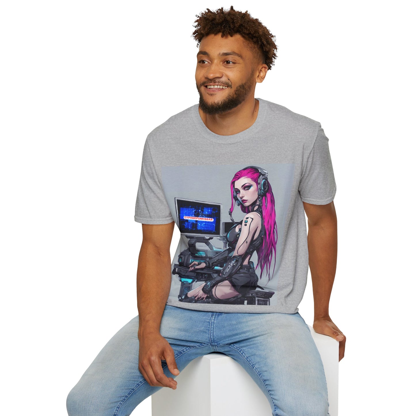 Netrunner Cyberpunk Unisex T-Shirt by cypherpunkgear