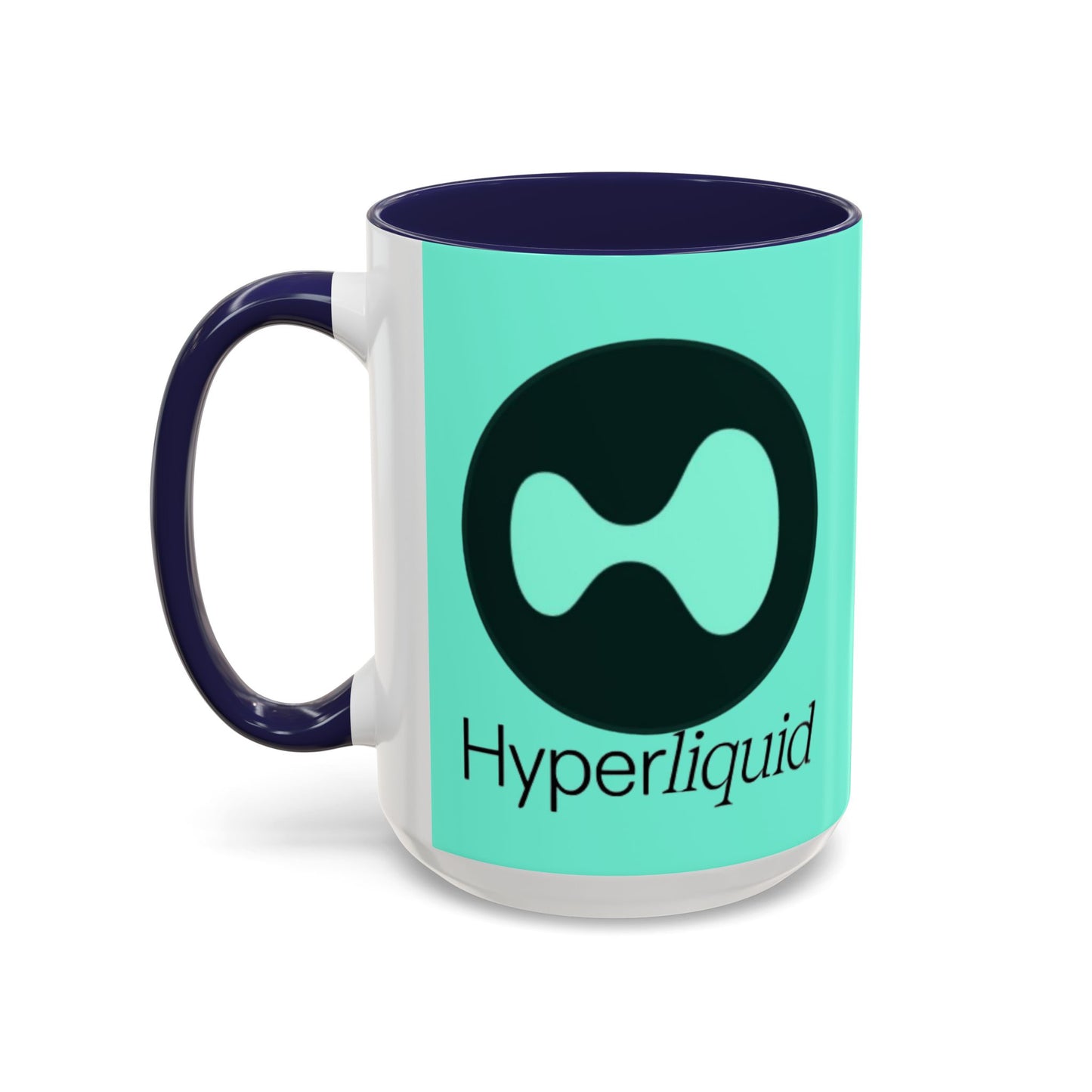 Hyperliquid Black font Light Hyperliquid Accent Mug by cypherpunkgear.com