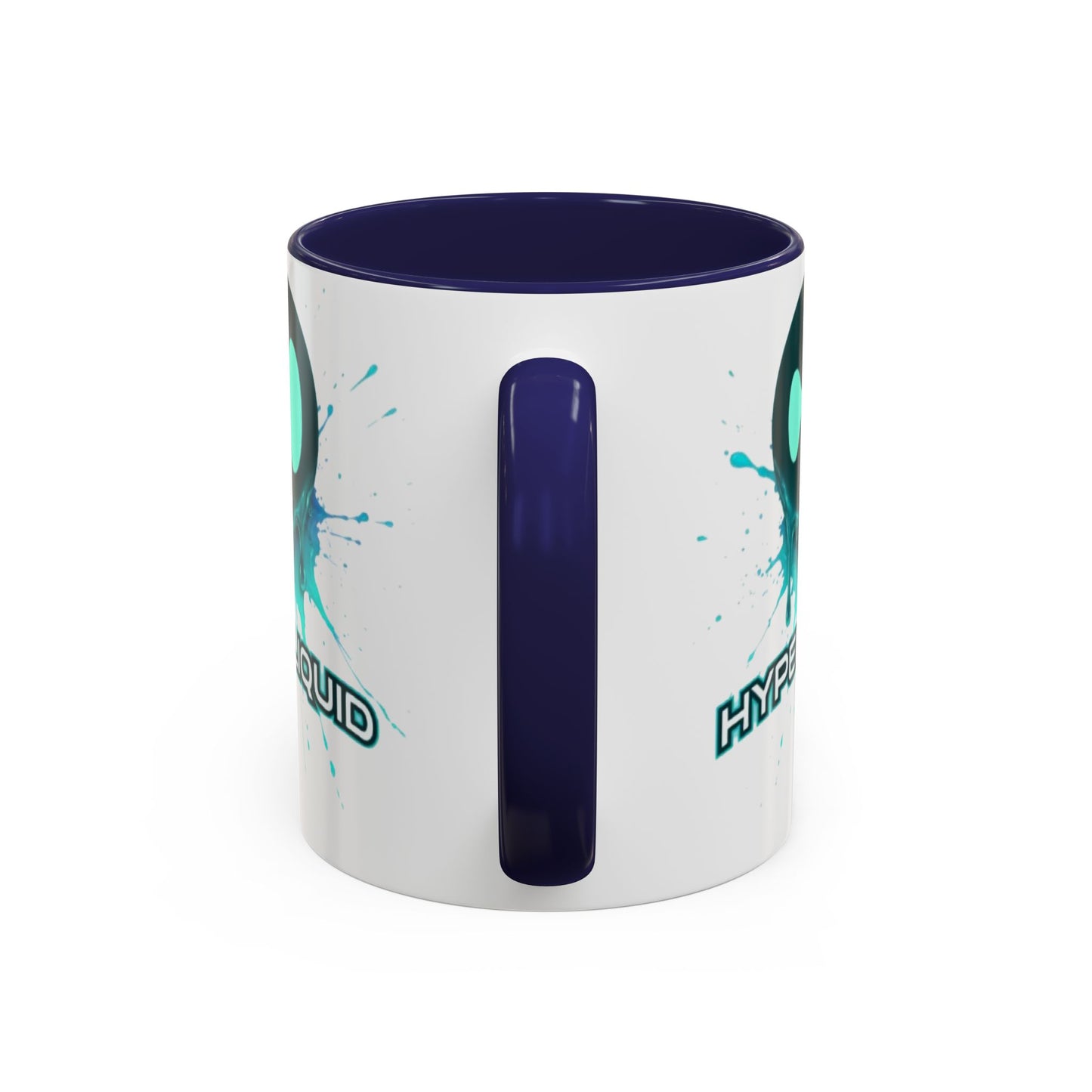 HYPE Drip White Accent Mug by cypherpunkgear.com