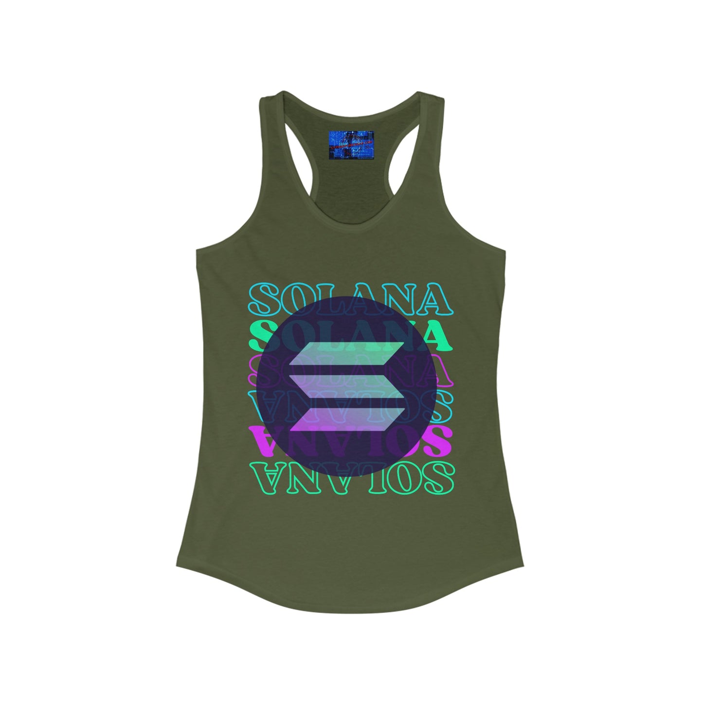 Solana Solana Solana (SOL) Women's Racerback Tank Top by cypherpunkgear