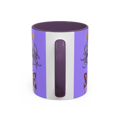 Caution, Savage Light Purple Accent Mug by cypherpunkgear.com