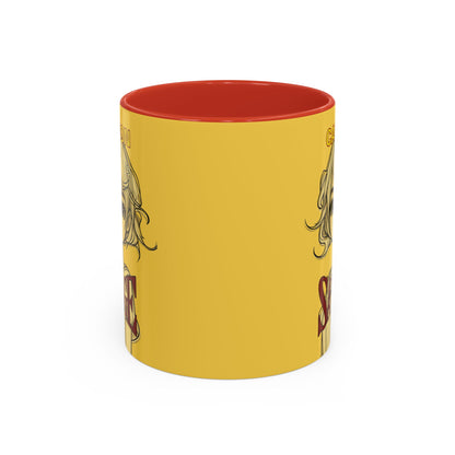 Caution, Savage Yellow Accent Mug by cypherpunkgear.com